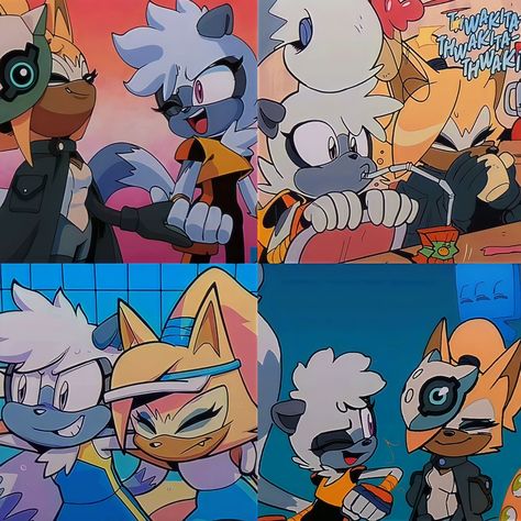 ★┊𝗧𝗮𝗻𝗴𝗹𝗲 𝗮𝗻𝗱 𝗪𝗵𝗶𝘀𝗽𝗲𝗿 ₊˚⊹ Whisper And Tangle Sonic, Tangle X Whisper, Whisper And Tangle, Whisper Sonic, Tangle And Whisper, Wlw Pics, Beginner Sketches, Sonic Heroes, Sonic Characters