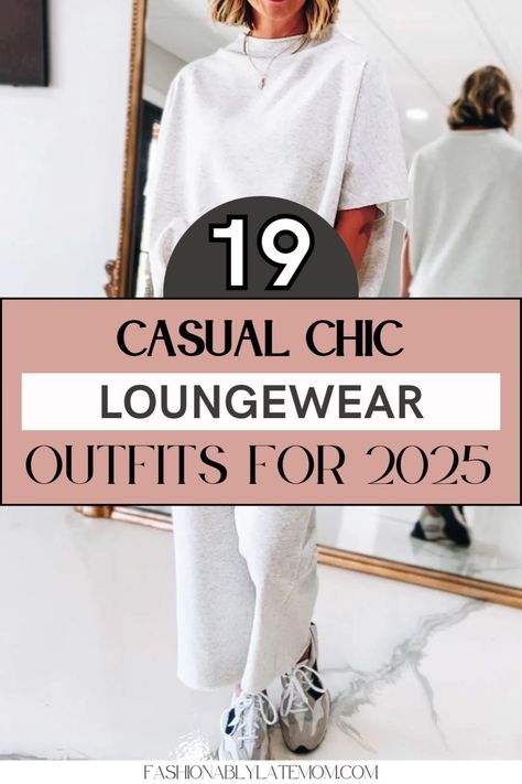 Looking for chic women's loungewear inspiration? This guide features casual outfit ideas perfect for a lazy day at home. From stylish sleep and loungewear sets to cozy pieces that blend comfort and fashion, these women's fashion tips will help you elevate your relaxed look while staying on-trend. Comfortable Outfits Lazy Days, Chic Loungewear Outfits, Womens Loungewear Outfits, Stay At Home Outfits, Maca Benefits, Clothes Capsule Wardrobe, Clothes Capsule, Casual Mom Style, Chic Loungewear