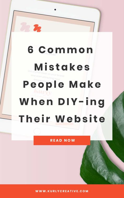 Learn the 6 common mistakes I see countless people make when DIY-ing their websites and the action steps you can take to fix these things today!   Web design Tips | DIY Web Design | Website Design Tutorials | Squarespace | Tips | Web Design | DIY Web Design | How to Build a Website | How to Design a Website #squarespace #webdesign #design #diy Designing A Website, How To Design A Website, Making A Website, How To Build A Website, Website Design Tutorial, Feminine Web Design, Design A Website, Squarespace Tips, Squarespace Web Design