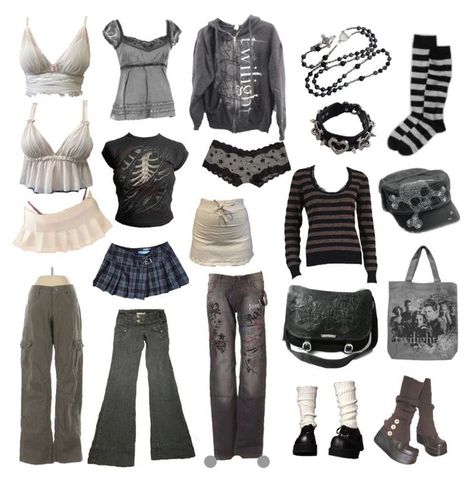 Fashion Outfits Edgy, Alt Y2k, Dark Outfit, Y2k Alt, Grunge Fits, Outfits 2000s, Jane Doe, Outfits Edgy, Outfits Retro