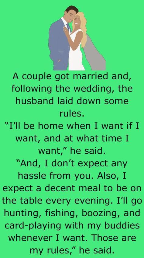 A couple got married and - Funny Jokes and Story | Humors - Funny Jokes and Story | Humors Husband Humor Married Life, Wedding Jokes, Couples Jokes, Funny Marriage Jokes, Photography Movies, Witty One Liners, Wife Jokes, Short Jokes Funny, Funny Story