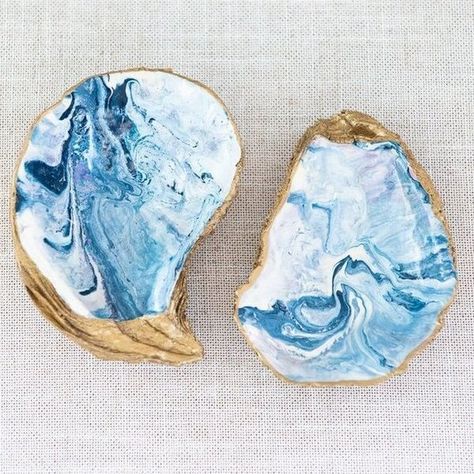 Charleston Gift Baskets | Buy Way of Charleston Oyster Candle, Grit Grace, Oyster Ornament, Oyster Shell Crafts, Grit And Grace, Shell Crafts Diy, Ring Dishes, Painted Shells, Oyster Shells