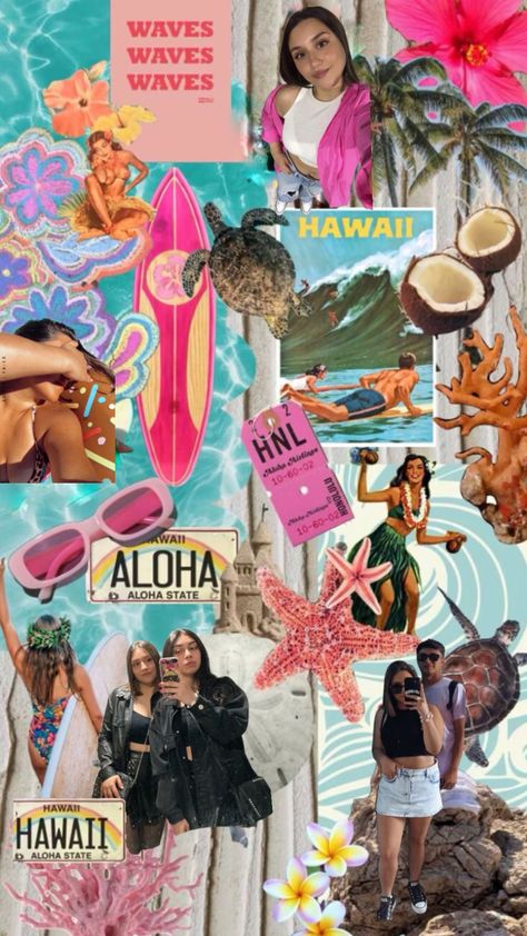 #miprimershuffle #myfirstshuffle Hawaiian Mood Board, Hawaii Mood Board, Aloha Aesthetic, Hawaii Collage, Aloha Wallpaper, Hawaiian Home Decor, Sea Things, Beautiful Beaches Paradise, Aloha Vibes