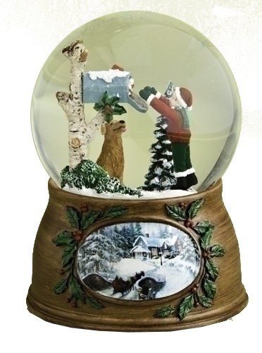 Child And Dog, Santa Is Coming To Town, Winter Snow Globe, Snowman Snow Globe, Santa Is Coming, Christmas Snow Globe, Letter From Santa, Musical Snow Globes, Water Globes