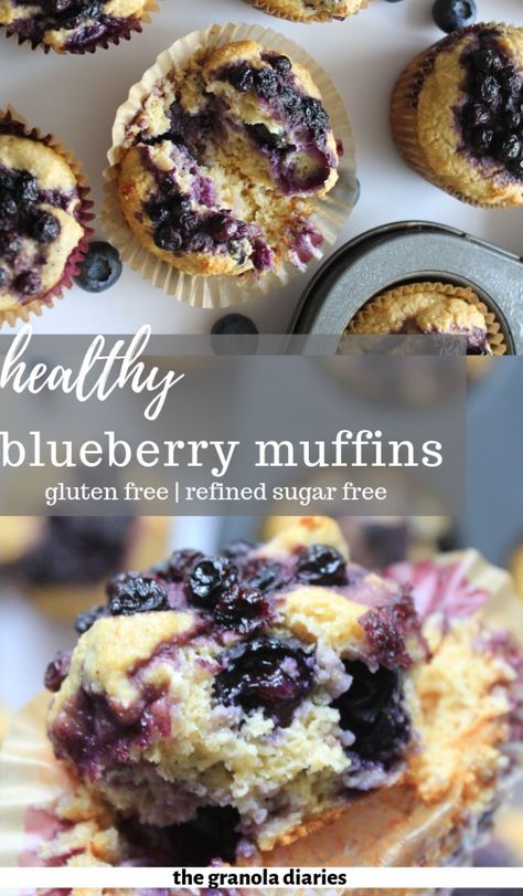 Sugar Free Muffins, Oat Flour Recipes, Gluten Free Blueberry Muffins, Healthy Blueberry Muffins, Tenderloin Roast, Healthy Blueberry, Gluten Free Muffins, Gluten Free Sugar Free, Blueberry Recipes