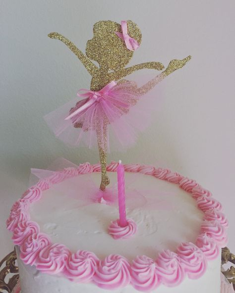 Easy Ballerina Cake, Ballet Birthday Party, Ballerina Cake Topper, Ballerina Cake, Ballet Birthday, Ballerina Cakes, Ballerina Party, Ballerina Birthday, Pink Ballerina