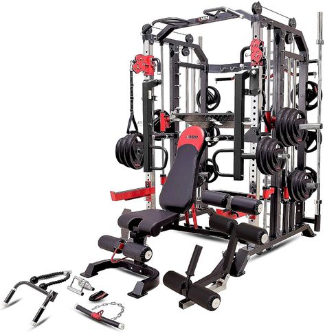 MiM USA Hercules 1001, Commercial Smith Machine, All in One Gym... Smith Machine Workout, Best Gym Equipment, Functional Trainer, Home Gym Machine, Whole Body Workouts, Adjustable Weight Bench, Gym Machines, Gym Trainer, Smith Machine