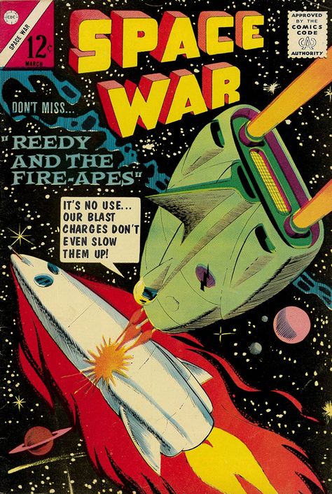 These comic books offer a glimpse of the excitement surrounding space exploration. #BlueSkyMetropolis #BlueSkyDreamer Space Comic, Charlton Comics, Silver Age Comics, Space Boy, Science Fiction Illustration, Sci Fi Comics, Classic Sci Fi, Retro Space, Retro Sci Fi