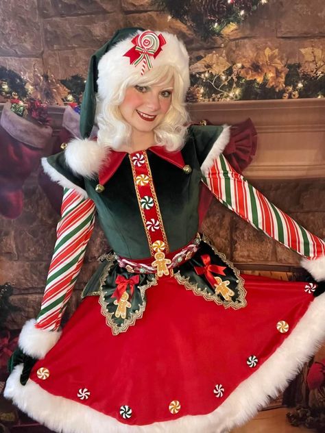 Santa Claus Dress, Origin Of Christmas, Christmas Elf Outfit, Santa Claus Outfit, Christmas Elf Costume, Elf Dress, Christmas Dress Up, Elf Cosplay, Santa Claus Costume