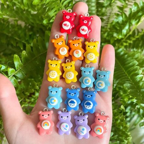 Easy Clay Earrings, Clay Trays, Clay Business, Fimo Kawaii, Clay Cute, Easy Clay Sculptures, Hippie Crafts, Crea Fimo, Clay Bear