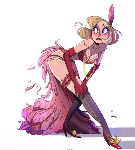 Burlesque Character Design, Cabaret Illustration, Dancer Character Design, Character Design Challenge, 5 Anime, Design Challenge, Cartoon Character Design, 영감을 주는 캐릭터, Illustration Character Design