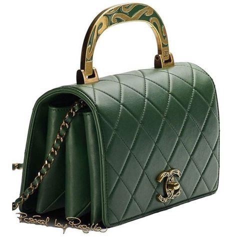 0 Chanel Green Bag, Green Chanel Bag, Dark Green Purse, Green Chanel, Chanel Green, Green Handbag, Green Purse, Chanel Couture, Luxury Purses