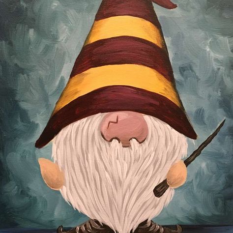 Goblin Pictures, Gnome Paint, Harry Potter Painting, Pinots Palette, Painting Parties, Best Paint, Family Painting, Painting Classes, Harry Potter Theme