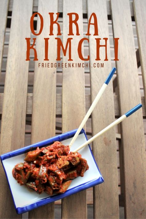 Okra Kimchi, Quick Pickles, Okra Recipes, Vegan Ramen, Mapo Tofu, Kimchi Recipe, Food Korean, Fried Green, Food Meat