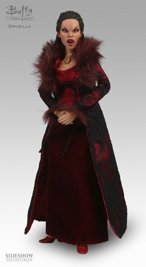 Buffy the Vampire Slayer - Sixth Scale - Drusilla #2021 Drusilla Buffy, Sideshow Collectibles, Buffy The Vampire, Buffy The Vampire Slayer, Vampire Slayer, Superhero Art, The Vampire, Victorian Dress, High Neck Dress