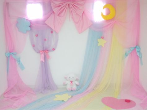 Fairy Kei Aesthetic, Kawaii Bedroom, Cute Bedroom Ideas, Pastel Room, Kawaii Room, Inner Child, Pastel Rainbow, My New Room, Pastel Aesthetic