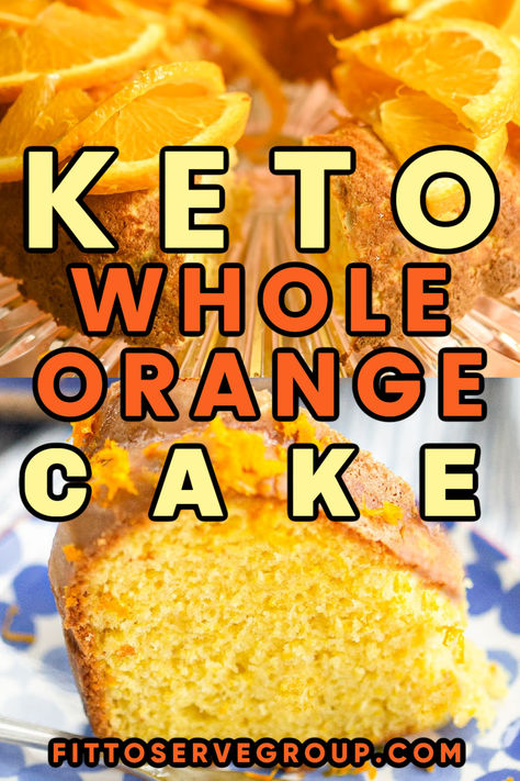 Whole Orange Cake (Keto) Healthy Orange Cake Recipe, Whole Orange Cake Recipe, Healthy Orange Cake, Whole Orange Cake, Keto Muffin Recipe, Orange And Almond Cake, Baking With Coconut Flour, Ketogenic Desserts, Sugar Free Cake