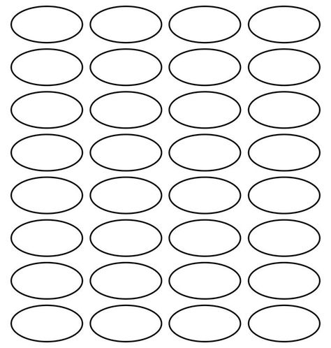 Oval Template, Drawing Tracing, Nail Template, Labels Printables Free Templates, Printable Tags Template, Printable Label Templates, Labels Printables, Letter Fonts, Tag Templates