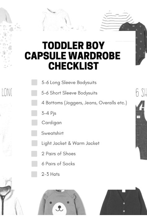 Toddler Boy Capsule Wardrobe | +FREE CHECKLIST | Minimalist Baby Wardrobe - Cappuccino and Fashion Baby Boy Capsule Wardrobe, Toddler Boy Capsule Wardrobe, Baby Capsule Wardrobe, Kids Capsule Wardrobe, Wardrobe For Kids, Toddler Boy Outfit, Toddler Closet, Minimalist Baby Clothes, Capsule Wardrobe Checklist