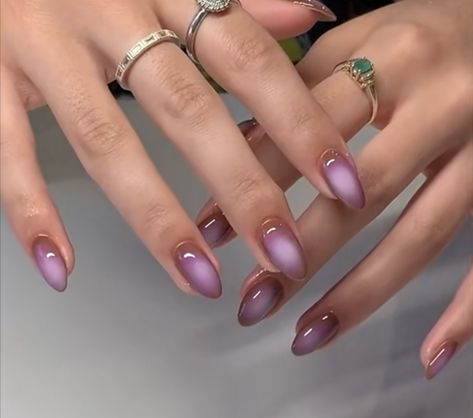 Aura Nail, Ombre Gel Nails, Nail Aesthetic, Aura Nails, Eye Nail Art, Back To School Nails, Beige Nails, Grunge Nails, Minimal Nails