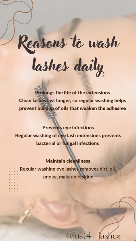 Wash Lash Extensions, Lash Reminder, Lash Extensions Care, Lashes Business, Lash Quotes, Eyelash Tips, Lash Studio, Eyelash Technician, Eye Infections