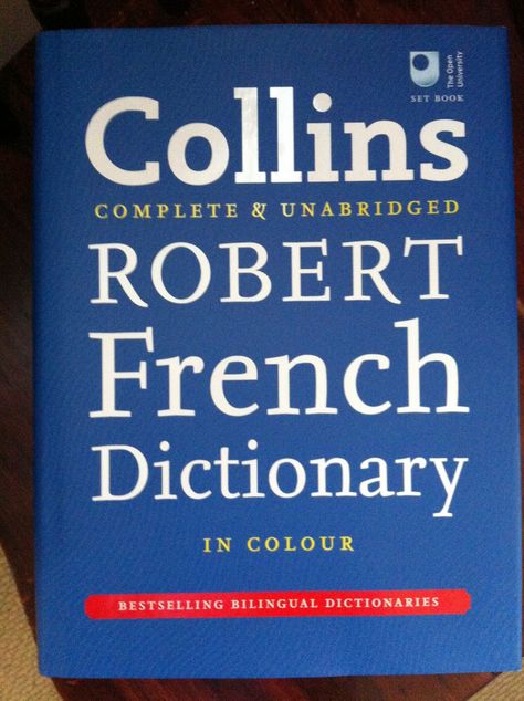 My new colossal French dictionary - I love it! Dictionary Aesthetic, French Dictionary, Cambridge, I Love It, Love It, Vision Board, Gift Ideas, Book Cover, Books