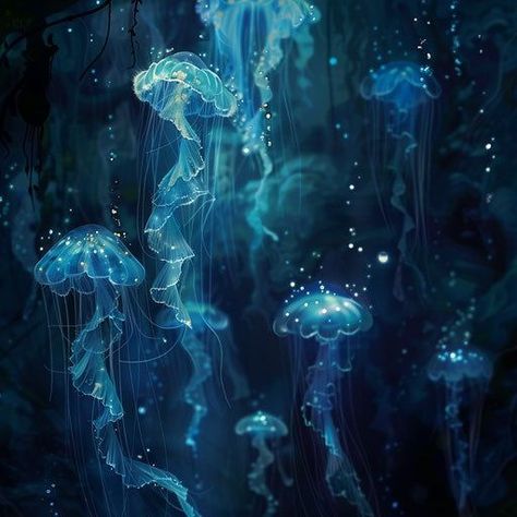 Pretty Wallpaper Desktop, Jellyfish Moodboard, Blue Jellyfish Wallpaper, Jellyfish Pfp, Pretty Jellyfish, Jellyfish Images, Ahal Teke, Jellyfish Pictures, Season Change