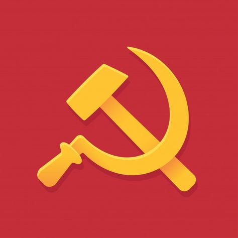 Ussr Flag, Hammer Logo, Che Guevara Art, Red Color Background, Historical Humor, Communist Propaganda, Ww2 Soldiers, Hammer And Sickle, Flat Design Icons