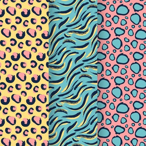 Modern animal print pattern collection | Free Vector #Freepik #freevector #pattern Textile Pattern Design Fashion, 타이포그래피 포스터 디자인, Animal Print Wallpaper, Animal Print Pattern, Cute Christmas Wallpaper, Watercolor Journal, Textile Pattern Design, Sketchbook Art Journal, Animal Prints Pattern