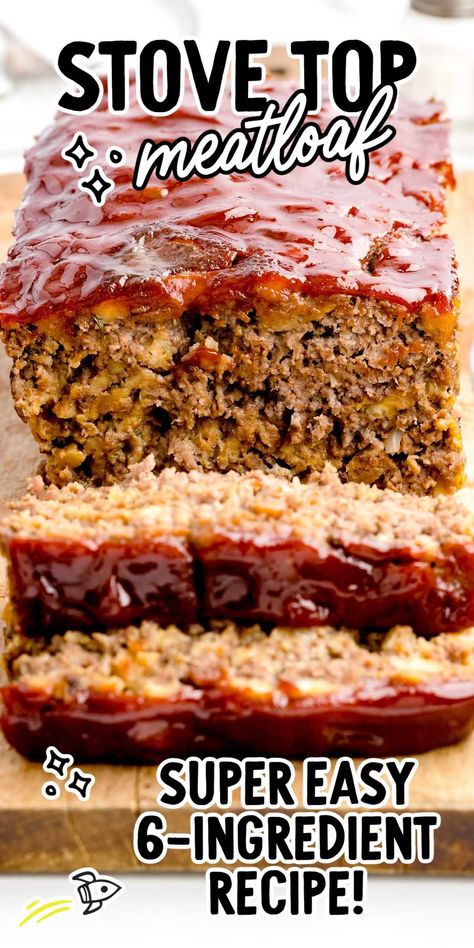 Stove Top Stuffing Meatloaf Recipes, Stuffing Mix Recipes, Stove Top Meatloaf, Stove Top Stuffing Meatloaf, Stove Top Stuffing Recipes, Moist Meatloaf, Stove Top Stuffing, Crockpot Meatloaf, Beef Meatloaf