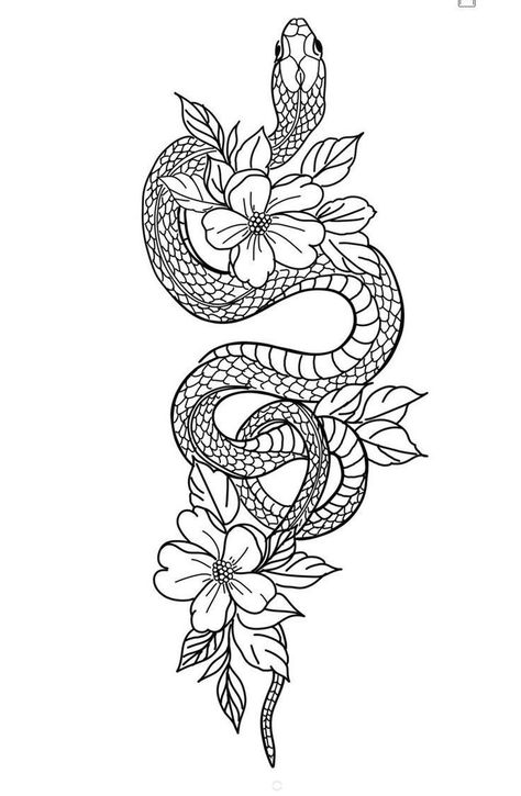 Snake Forearm Tattoo Women, Non Basic Tattoos, Snake Forearm Tattoo, Snake Flower Tattoo, Snake And Flowers Tattoo, 2000 Tattoo, Snake And Flowers, Basic Colours, Wrist Tattoo Ideas