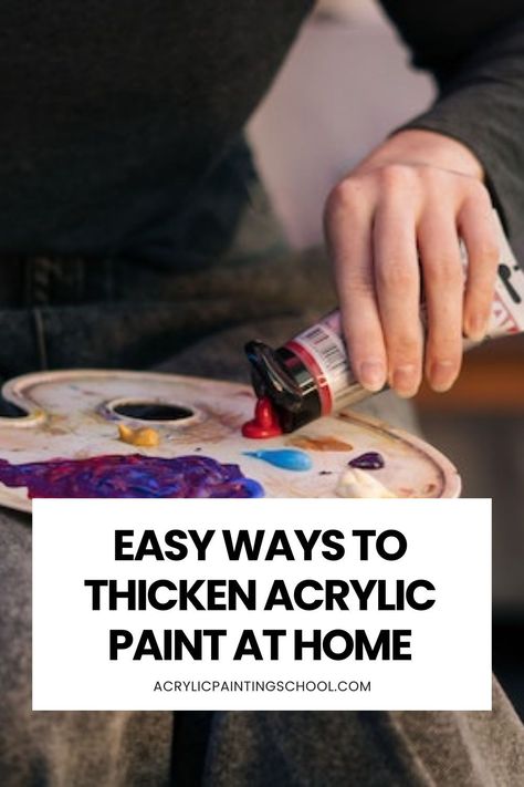 How To Make Cheap Acrylic Paint Better, Learn To Paint With Acrylics On Canvas, How To Make Acrylic Paint Thicker, How To Thicken Acrylic Paint, Make Acrylic Paint Thicker, Thicken Acrylic Paint, Thicken Paint, Paint Wildflowers, Acrylic Paint Thinner