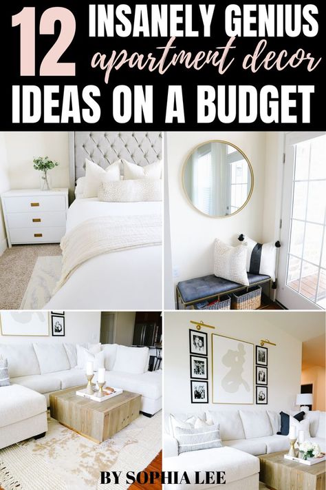 Adult Apartment Decor, Make Your Apartment Look Expensive, Apartment Hacks, Apartment Decorating Living, Apartment Decorating On A Budget, First Apartment Decorating, Apartment Decoration, Cheap Apartment, Decor Studio