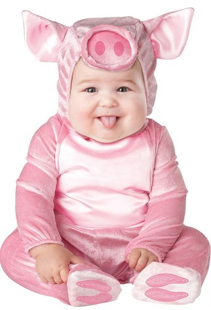 Ideas para que tu bebé sea el más tierno en Halloween Pig Costume, Pig Costumes, Baby Kostüm, Baby Costume, Animal Costumes, Toddler Halloween Costumes, Baby Pigs