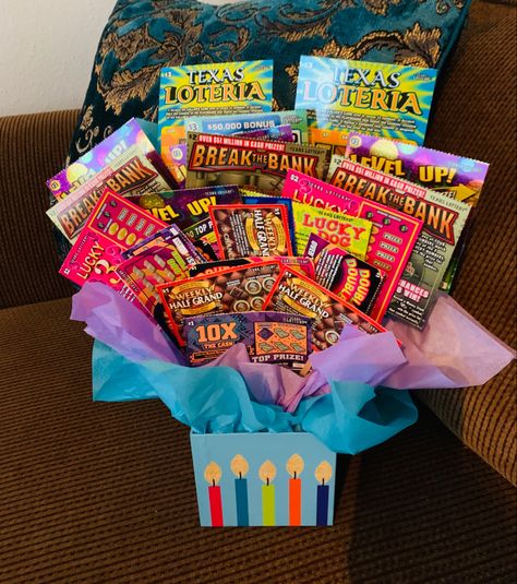 Scratch Tickets Gift Ideas, Lotto Bouquet Lottery Tickets, Lottery Ticket Basket Raffle, Birthday Lottery Ticket Ideas, Christmas Scratch Ticket Gift Ideas, 18th Birthday Lottery Ticket Gift, Lottery Tickets Gift Ideas, Lottery Ticket Gift Basket Ideas, Lottery Ticket Birthday Gift Ideas