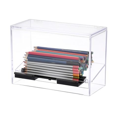 OGANAZI Clear Pencil Dispenser - Plastic Pencil Holder Pencil Dispenser Holder for Bulk Pencils Storage Holds up to 180 Pencils, Straw Dispenser for Home, Office & Restaurant (Pencils Not Included) Aesthetic Classroom, Pencil Dispenser, Straw Dispenser, Pencil Holders, Pencil Storage, Desk Supplies, Ceiling Fan In Kitchen, Bath Fixtures, Pencil Holder