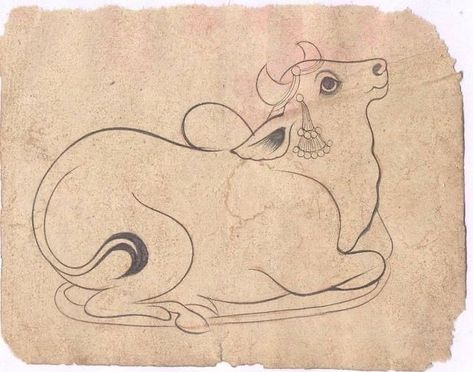 Indian Lotus Art, Simple Pichwai Painting, Pichwai Cow Sketch Outline, Shrinathji Sketch, Pichwai Sketch, Pichwai Paintings Outline, Shreenathji Painting Sketch, Pichwai Cow Sketch, Pichwai Drawing