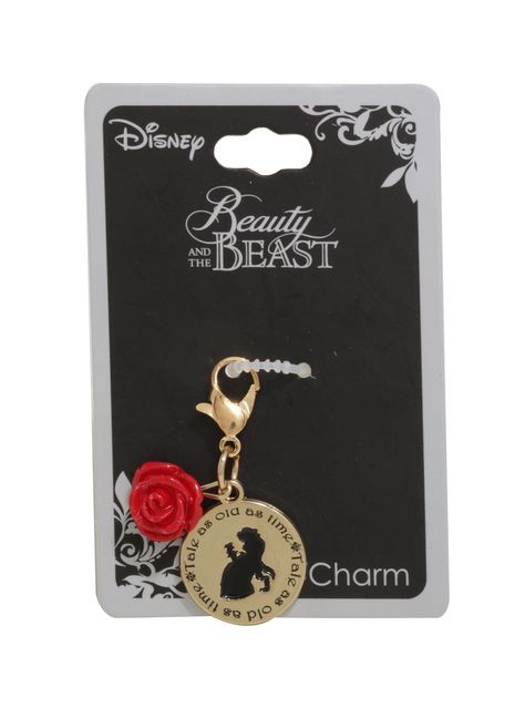 <div>A gold tone <i>Beauty and the Beast</i> silhouette pendant charm from Disney. Around the dancing couple are the words "Tale as old as time". A tiny red rose charm joins Belle and her Beast on a lobster claw clasp.</div><div><br></div><div><ul><li style="list-style-position: inside !important; list-style-type: disc !important">Alloy</li><li style="list-style-position... Beast Silhouette, Beauty And The Beast Silhouette, Ava Elizabeth, Beauty And The Beast Theme, Disney Products, Mickey Mouse Pins, Style List, Disney Purse, Disney Merch