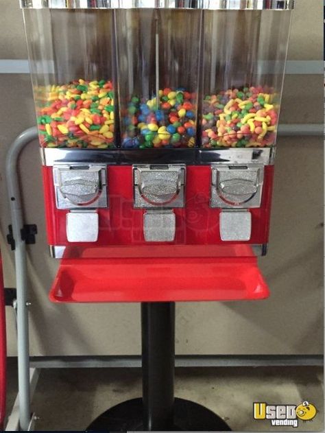 New Listing: https://www.usedvending.com/i/Triple-Head-Bulk-Candy-Vending-Machines-for-Sale-in-Texas-NEW-Never-Used-/TX-A-103T Triple Head Bulk Candy Vending Machines for Sale in Texas- NEW, Never Used!!! Candy Machine Dispenser, Vintage Candy Machine, Home Popcorn Machine, Arcade Ideas, Candy Vending Machine, Combos Snacks, Healthy Vending Machines, Grandma House, Soda Vending Machine