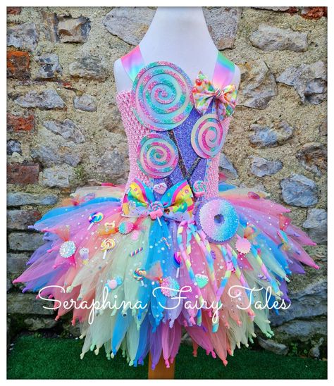 Candy Land Theme Outfits, Candyland Outfit, Easter Tutu Dress, Cupcake Headband, Candy Outfit, Fairy Dress Costume, Kids Tutu Dress, Princess Tutu Dresses, Tutu Dress Costumes