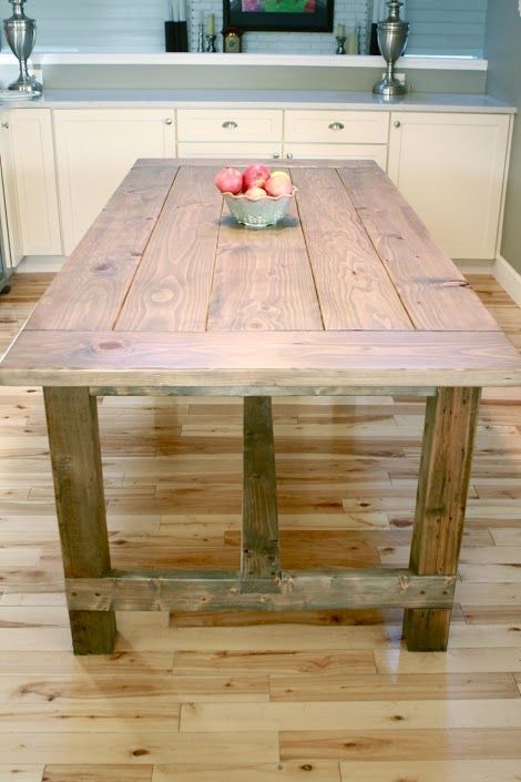 Farmhouse Furniture Plans, Diy Farmhouse Table Plans, Build A Farmhouse, Diy Esstisch, Build A Farmhouse Table, Farmhouse Table Plans, Diy Dining Room Table, Diy Kitchen Table, Farmhouse Dining Room Table