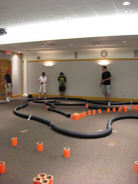 RC Racing Remote Control Car Track Ideas, Remote Control Car Birthday Party Ideas, Rc Birthday Party Ideas, Rc Car Track Ideas, Rc Car Birthday Party Ideas, Monster Truck Activities, Truck Activities, Kindergarten Pe, Rc Car Track