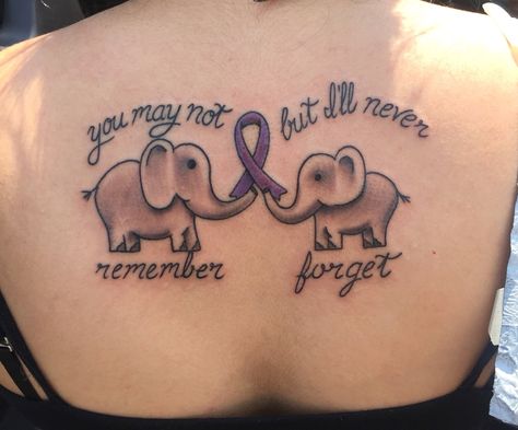 Tattoo for Alzheimer's Nursing Logo, Nan Tattoo, Alzheimers Tattoo, Quotes For Tattoos, Grandma Tattoos, Awareness Tattoo, Omerta Tattoo, Tattoo For Son, Geniale Tattoos