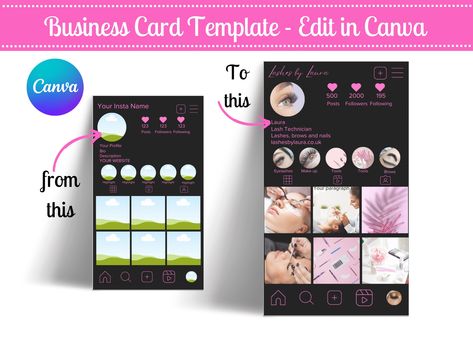 Browse over 8000+ Business Card template designs on Fiverr. Your resource to discover and connect with designers worldwide. Ig Business Card, Lash Tech Business Cards, Business Card Instagram, Tech Business Card, Nail Suite, Lash Tech Business, Business Card Qr Code, Instagram Business Card, Cute Business Cards