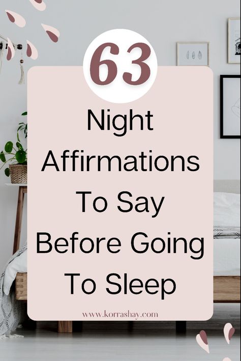 63 night affirmations to say before going to sleep! Before bed affirmations lists. Night time affirmations ideas! Bed Affirmations, Night Time Affirmations, Before Bed Routine, Time Affirmations, Bed Routine, Night Affirmations, Career Affirmations, Sleep Quotes, Birth Affirmations