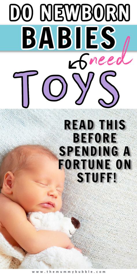 Do you need to buy toys for newborn babies? And what toys will actually be good for your baby? Here's a complete guide to what to do about toys for your new baby. Toys For Newborns, Newborn Baby Needs, Newborn Tips, Newborn Needs, Newborn Baby Tips, Do Baby, Newborn Toys, Best Toys, Baby Tips