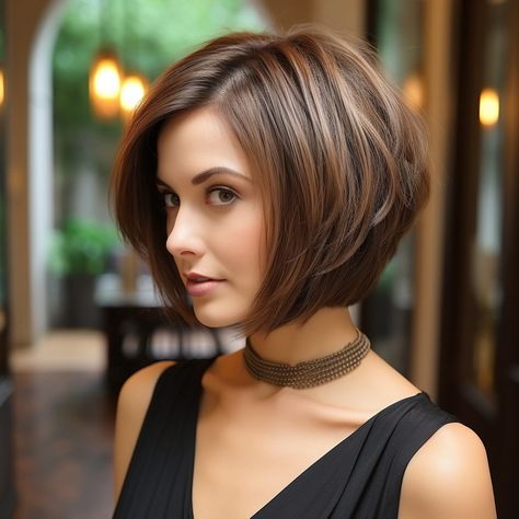 Waves Haircut, Chin Length Haircuts, Chic Haircut, Graduated Bob, Chin Length Hair, Hair For Women, Shoulder Length Hair Cuts, Short Bob Haircuts, Penteado Cabelo Curto