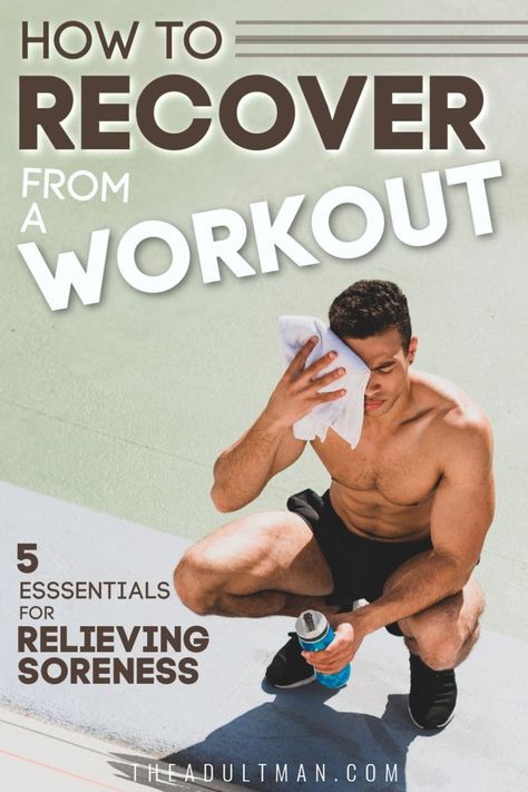 Yep, we know what you're going through. After your workout, you felt great. But now you're more sore than ever. Here are five ways to help you recover from a workout. - Fitness training Post Workout Stretches, After Exercise, Weekly Workout Plans, Daily Exercise Routines, Recovery Workout, Men's Health Fitness, After Workout, Men's Fitness, Workout Session