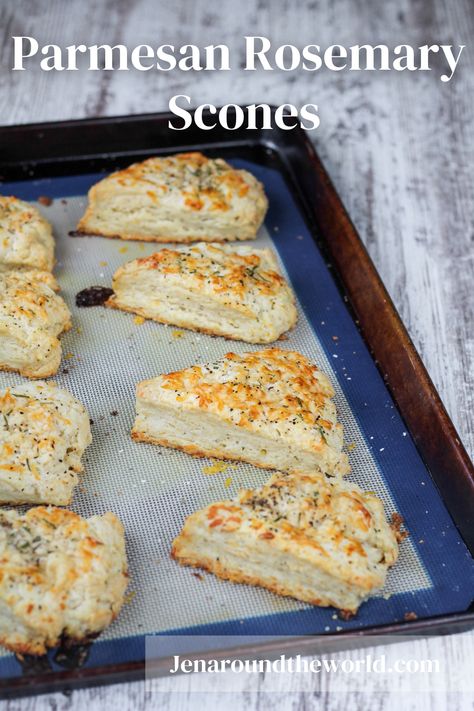 Perfect Scones Recipe, Rosemary Scones, Savory Scones Recipe, Bakery Stand, Honey Wheat Bread, Rosemary Recipes, Wheat Bread Recipe, Scones Easy, Cheese Scones