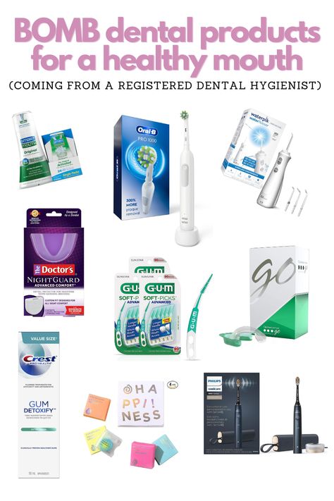 As a Registered Dental Hygienist, my goal for each of my patients is for them to have a healthy mouth. These are the products that I am recommending to my patients daily! From electric toothbrushes to nightguards, these are the best of the best that can easily be found on Amazon! Registered Dental Hygienist, Healthy Mouth, Dental Products, Teeth Care, Dental Hygienist, Dental Hygiene, Electric Toothbrush, White Teeth, Best Of The Best